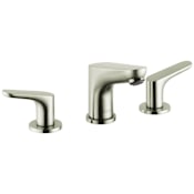 Hansgrohe Focus 1.2 GPM Widespread Bathroom Faucet with EcoRight, Quick Clean, and ComfortZone Technologies - Drain Assembly Included Brushed Nickel