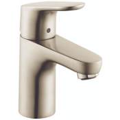 Hansgrohe Focus 1.2 GPM Single Hole Bathroom Faucet with EcoRight, Quick Clean, and ComfortZone Technologies - Drain Assembly Included Brushed Nickel