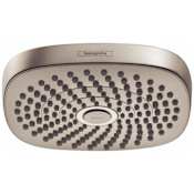Hansgrohe Croma Select E 1.8 (GPM) Multi-Function Rain Square Shower Head - Limited Lifetime Warranty Brushed Nickel