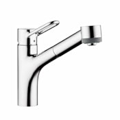 Hansgrohe Talis Loop 1.75 GPM Pull-Out Spray Kitchen Faucet with Locking Spray Diverter - Limited Lifetime Warranty Chrome