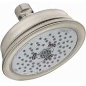 Hansgrohe Croma 100 Classic 1.8 GPM Multi Function Shower Head with QuickClean Technology Brushed Nickel