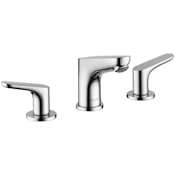Hansgrohe Focus 1.0 GPM Widespread Bathroom Faucet with Pop-Up Drain Assembly with QuickClean Technology Chrome