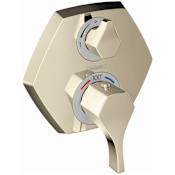 Hansgrohe Locarno Two Function Thermostatic Valve Trim Only with Single Lever Handle and Integrated Diverter - Less Rough In Polished Nickel
