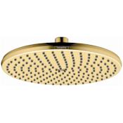 Hansgrohe Locarno 2.5 GPM Single Function Shower Head Brushed Gold Optic