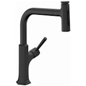 Hansgrohe Locarno Select 1.75 GPM Pull Out Kitchen Faucet with HighArc Spout, Magnetic Docking & Toggle Spray Diverter - Limited Lifetime Warranty Matte Black