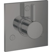 Hansgrohe Ecostat Trio/Quattro Diverter Trim for up to 3 Distinct Functions - Less Rough In Brushed Black Chrome