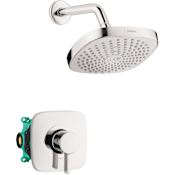 Hansgrohe Croma Select E Shower Only Trim Package with 2 GPM Multi Function Shower Head Chrome