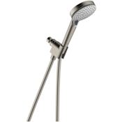 Hansgrohe Vernis Blend 1.5 GPM Multi Function Hand Shower Set with Shower Arm Holder and Hose Brushed Nickel