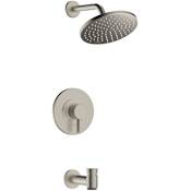 Hansgrohe Vernis Blend Tub and Shower Trim Package with 2.5 GPM Single Function Shower Head Brushed Nickel
