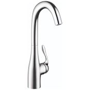 Hansgrohe Allegro E High-Arch Bar Faucet with Quick Clean Aerator - Includes Lifetime Warranty Chrome