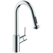 Hansgrohe Talis S² 1.75 GPM Pull-Down Kitchen Faucet HighArc Spout with Magnetic Docking & Non-Locking Spray Diverter - Limited Lifetime Warranty Chrome