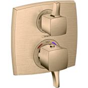 Hansgrohe Ecostat Classic Thermostatic Valve Trim Only with Integrated Volume Control for 1 Distinct Function - Less Rough In Brushed Bronze