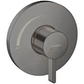 Hansgrohe Ecostat S Single Function Pressure Balanced Valve Trim Only - Less Rough In Brushed Black Chrome