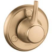Hansgrohe Ecostat Classic Trio/Quattro Diverter Trim for up to 3 Distinct Functions - Less Rough In Brushed Bronze