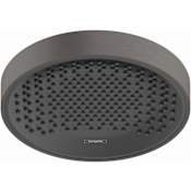 Hansgrohe Rainfinity 1.75 GPM Single Function Rain Shower Head Brushed Black Chrome