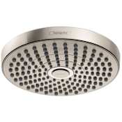 Hansgrohe Croma Select S 1.5 GPM Rain Shower Head with Select and QuickClean Technologies Brushed Nickel