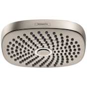 Hansgrohe Croma Select E 1.5 GPM Rain Shower Head with Select and QuickClean Technologies Brushed Nickel