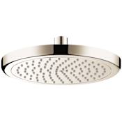 Hansgrohe Croma 1.75 GPM Single Function Rain Shower Head with AirPower and QuickClean Technologies Brushed Nickel
