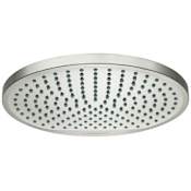 Hansgrohe Crometta S 2.5 GPM Single Function Rain Shower Head with QuickClean Technology Brushed Nickel