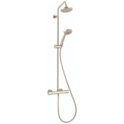 Hansgrohe Croma Thermostatic Showerpipe 150 1-Jet, 2.0 GPM Brushed Nickel