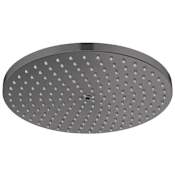 Hansgrohe Raindance S 2.5 GPM Single Function Shower Head with PowderRain Technologies and XXL Performance Brushed Black Chrome