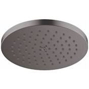 Hansgrohe Raindance S 1.8 GPM Single Function Shower Head with PowderRain Technology Brushed Black Chrome