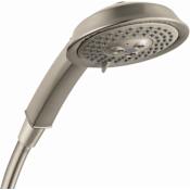 Hansgrohe Raindance Classic 2.5 GPM Multi-Function Handshower with Air Power and Quick Clean Technologies Brushed Nickel