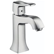 Hansgrohe Metris C 1.2 Single Hole Bathroom Faucet with EcoRight, Quick Clean, and ComfortZone Technologies Chrome