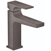 Hansgrohe Metropol 1.2 (GPM) Single Hole Bathroom Faucet with Pop-Up Drain - Limited Lifetime Warranty Brushed Black Chrome