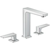 Hansgrohe Metropol 1.2 (GPM) Widespread Bathroom Faucet Less Drain Assembly - Limited Lifetime Warranty Chrome