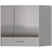 Hansgrohe XtraStoris Original Wall Mounted Toilet Paper Holder Brushed Stainless Steel
