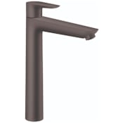 Hansgrohe Talis E 1.2 GPM Single Hole Bathroom Faucet with QuickClean, ComfortZone and EcoRight Technology Brushed Black Chrome