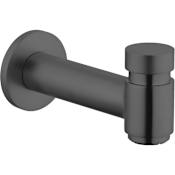 Hansgrohe Talis S Wall Mounted Tub Spout with Diverter Brushed Black Chrome
