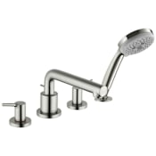 Hansgrohe Talis S Deck Mounted Roman Tub with Built-In Diverter - Includes 1.8 GPM Hand Shower Brushed Nickel