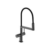Hansgrohe Talis N 1.75 GPM Single Hole Semi-Pro Kitchen Faucet with 3 Spray Patterns Including PowderSpray Brushed Black Chrome