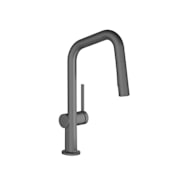 Hansgrohe Talis N 1.75 GPM Single Hole Pull Down Prep Kitchen Faucet Brushed Black Chrome