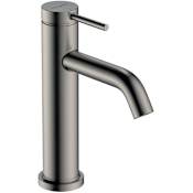 Hansgrohe Tecturis S 1.2 GPM Single Hole Bathroom Faucet with Pop-Up Drain Assembly Brushed Black Chrome