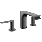 Hansgrohe Vivenis 1.2 GPM Widespread Bathroom Faucet with Pop-Up Drain Assembly Brushed Black Chrome