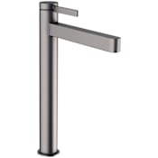 Hansgrohe Finoris 1.2 GPM Vessel Single Hole Bathroom Faucet - Less Drain Assembly Brushed Black Chrome