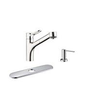 Hansgrohe Talis Loop 1.75 GPM Single Hole Pull Out Kitchen Faucet - Includes Escutcheon and Soap Dispenser Chrome