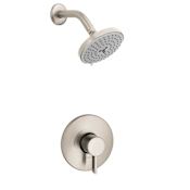 Hansgrohe S Multi Function Shower Head with Pressure Balanced Trim - Includes Rough-In Valve Brushed Nickel