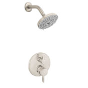 Hansgrohe S Multi Function Shower Head with Thermostatic Trim - Includes Rough-In Valve Brushed Nickel