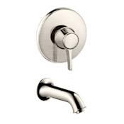Hansgrohe Talis C Wall Mounted Bathtub Faucet and Valve Trim, Includes Rough-In Brushed Nickel
