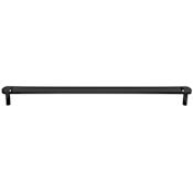 Hapny Home Horizon 18" Center to Center Flat Bar Solid Brass Designer Appliance Pull / Appliance Handle Matte Black