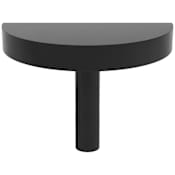 Hapny Home Half Moon 1-3/4" Designer Solid Brass Half Circle Cabinet / Drawer / Furniture Knob Matte Black