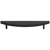 Hapny Home Half Moon 6" Center to Center Solid Brass Retro Modern Designer Arc Bar Cabinet Handle / Drawer Pull Matte Black