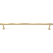 Hapny Home Mod 18" Center to Center Solid Brass Luxury Modern Square Bar Appliance Pull / Handle Satin Brass