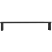 Hapny Home Ribbed 12" Center to Center Modern Ribbed Solid Brass Appliance Pull / Handle Matte Black