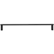 Hapny Home Ribbed 18" Center to Center Solid Brass Designer Luxury Appliance Pull / Handle Matte Black