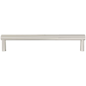 Hapny Home Sunburst 12" Center to Center Solid Brass Textured Designer Modern Appliance Pull / Handle Polished Nickel